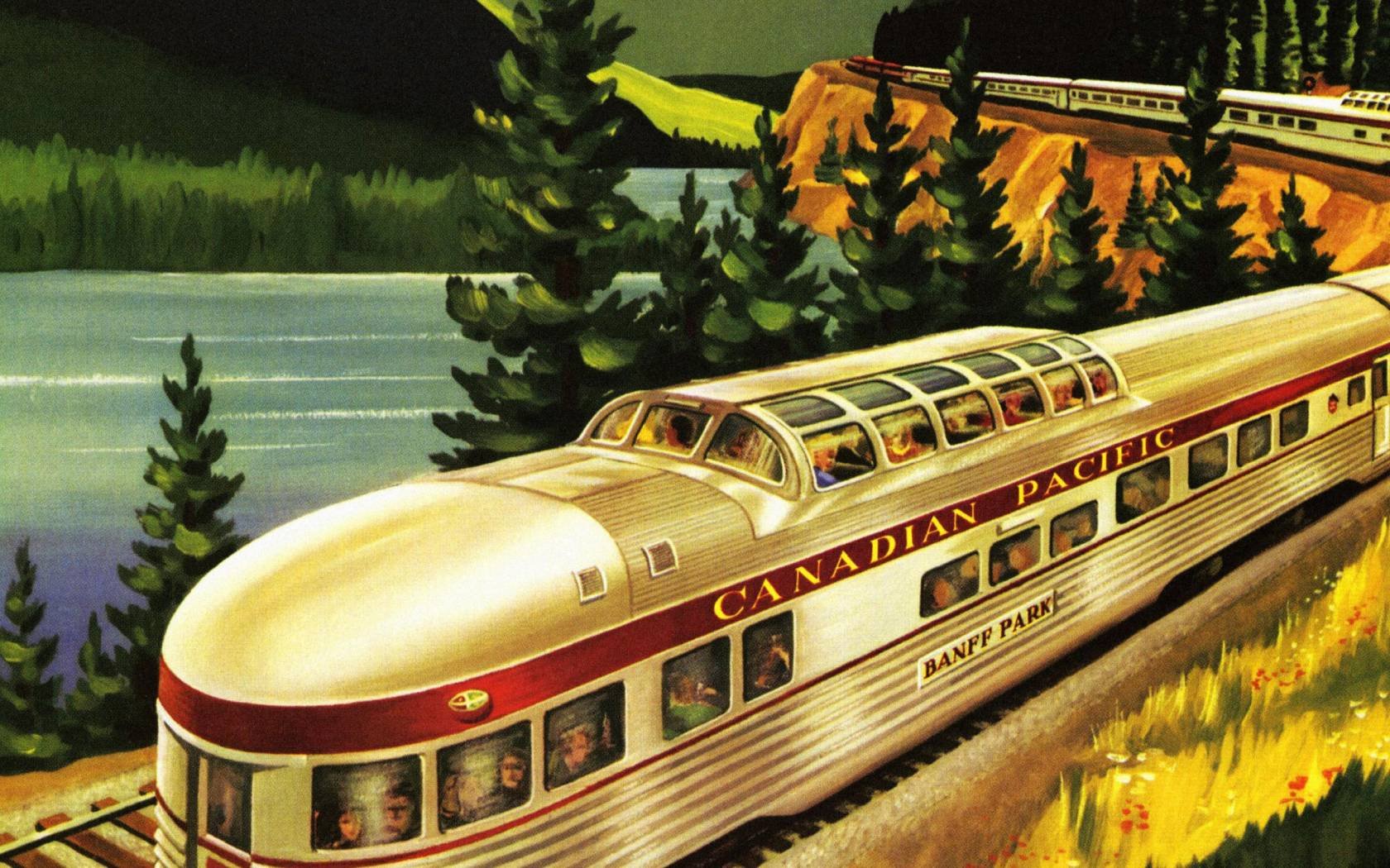 A poster advertising the Canadian Pacific Railway