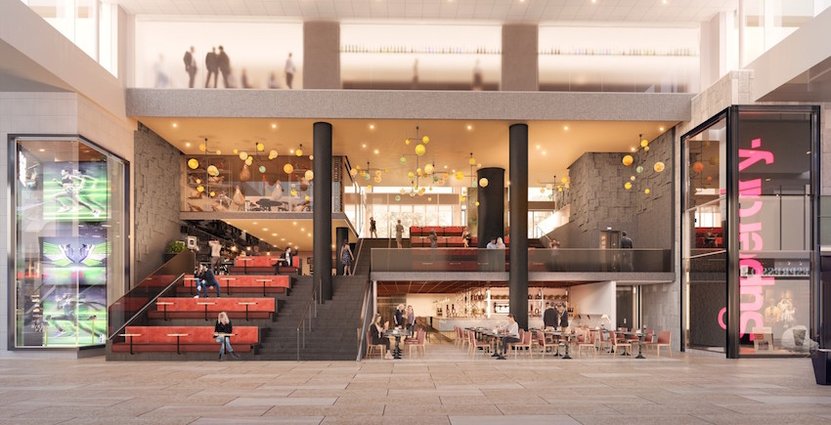 Gallerians nya entré mot Brunkebergstorg ska rymma flera restauranger. 