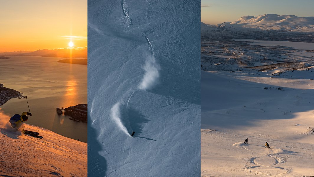 Skidåkning på tre destinationer: Narvikfjellet, Riksgränsen, Björkliden.