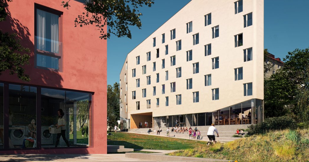 Finansborgarrådet tar första spadtag för studentlägenheter i Gubbängen