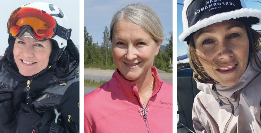Louise Söderlund, vd Isaberg, Hanna Aspebo, marknadskoordinator på Dundret och Sofie Andersson, vd Fjätervålen. Foto: Privat
