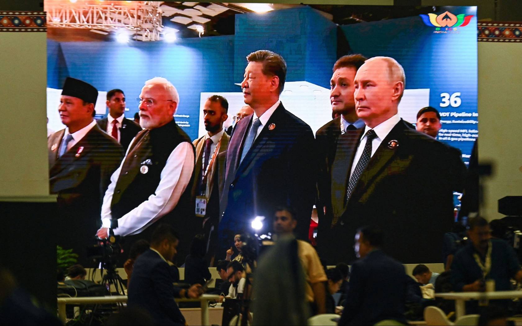 The media centre at the latest BRICS summit.