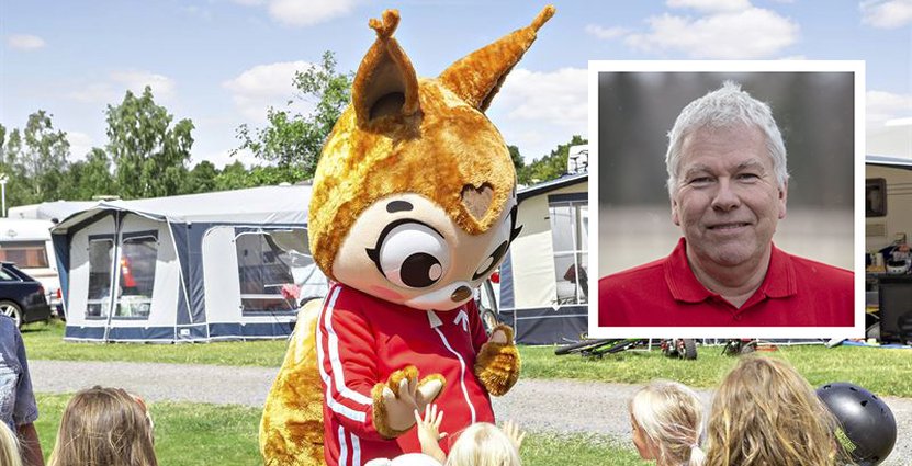 Mikael Wåhlund, konceptansvarig och regionchef på First Camp, ser effekten av förra årets satsning på barnaktiviteter med maskoten Yessi. Foto: First Camp