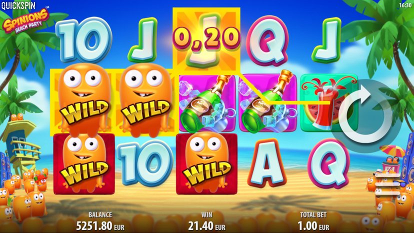 Spinions Beach Party Slots in Canada