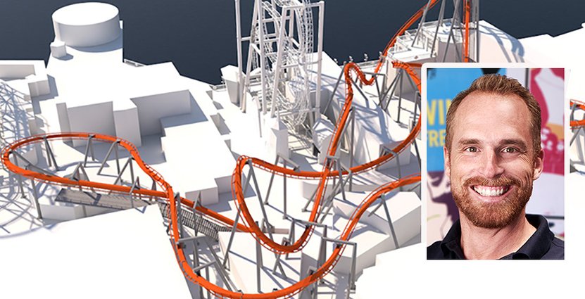 Bergochdalbanan Blue Harvest på Gröna Lund ska stå klar 2021.  Foto: Parks and Resorts