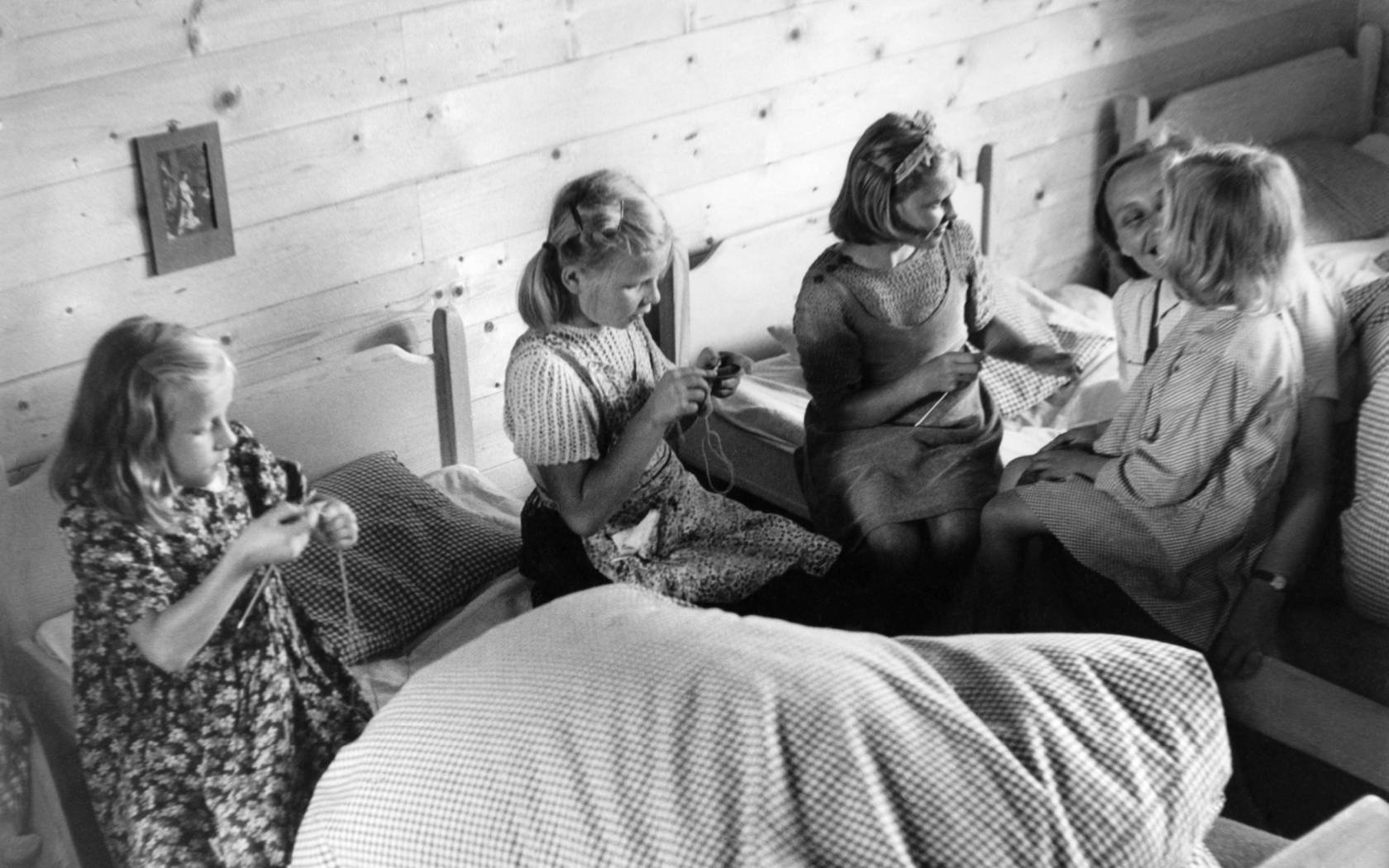 Polish children deported to Germany by the Nazis.