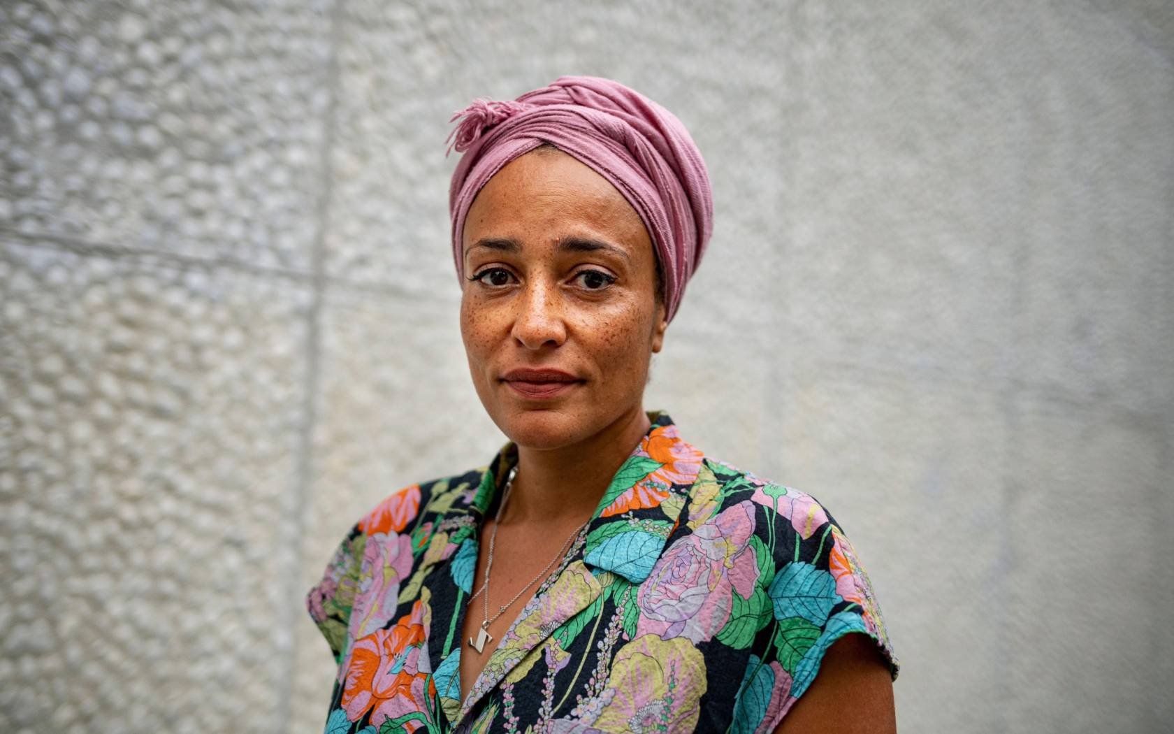 Zadie Smith at a literature festival at the Haus der Berliner Festspiele.