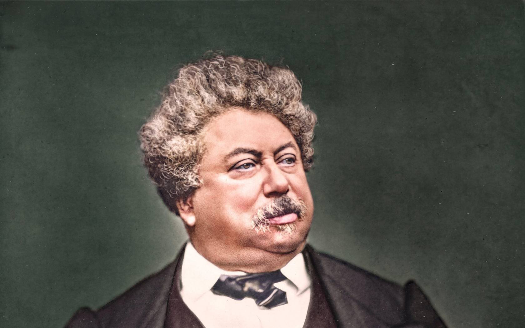 A portrait of Alexandre Dumas.