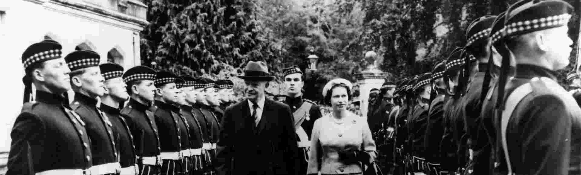 President Eisenhower and Queen Elizabeth II.