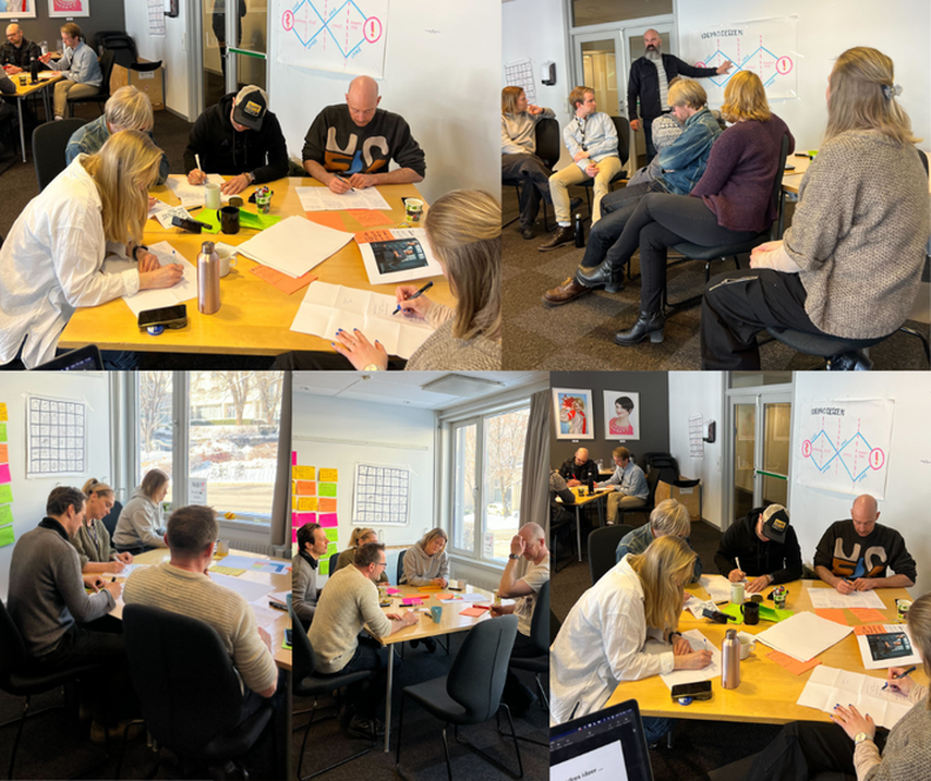 Fra workshop i mars for markeds- og kommunikasjonsavdelingen i NRK.