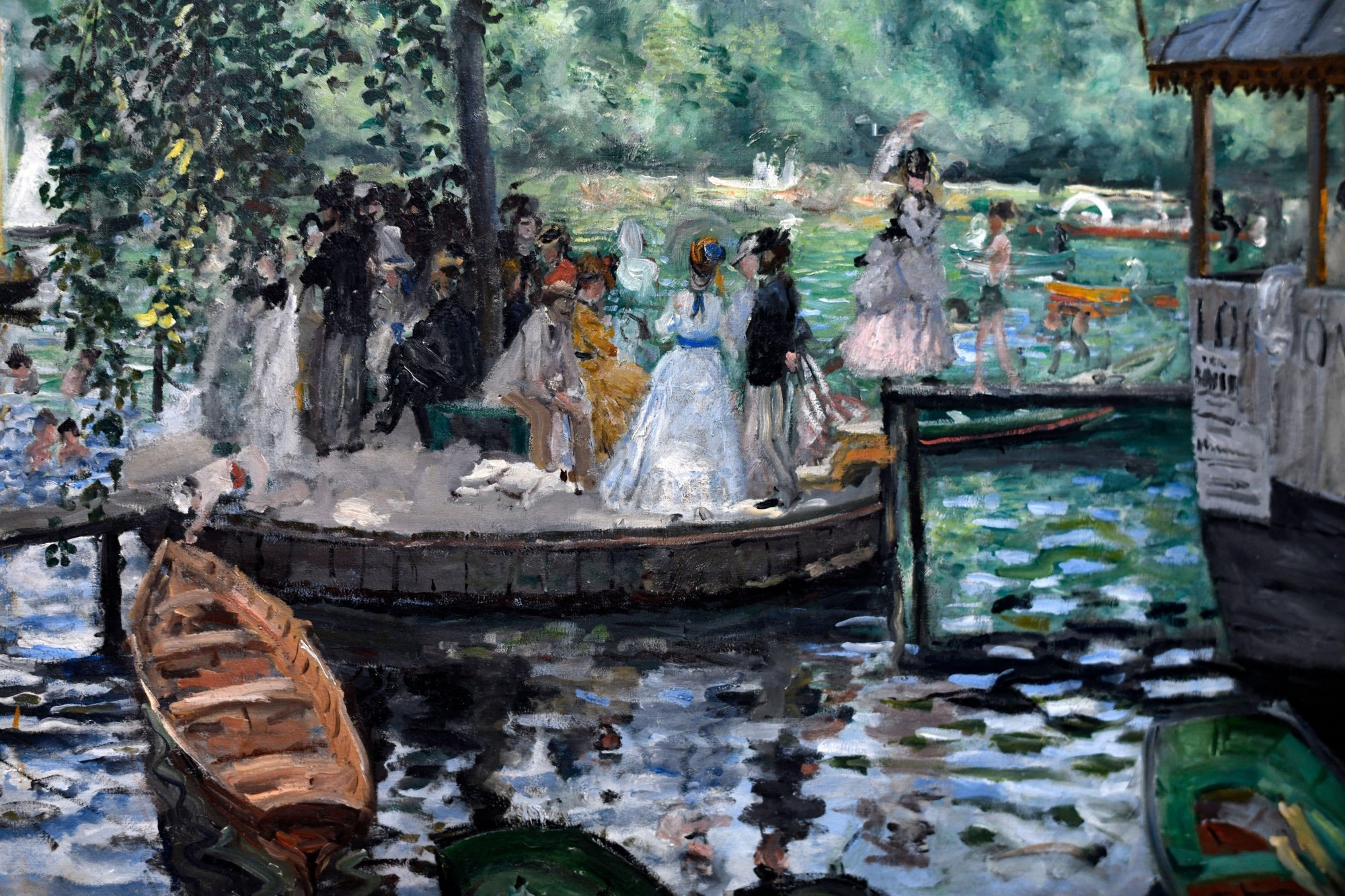 La Grenouillère (The Frog Pond), painted in 1869. Credit: Frederic Soreau