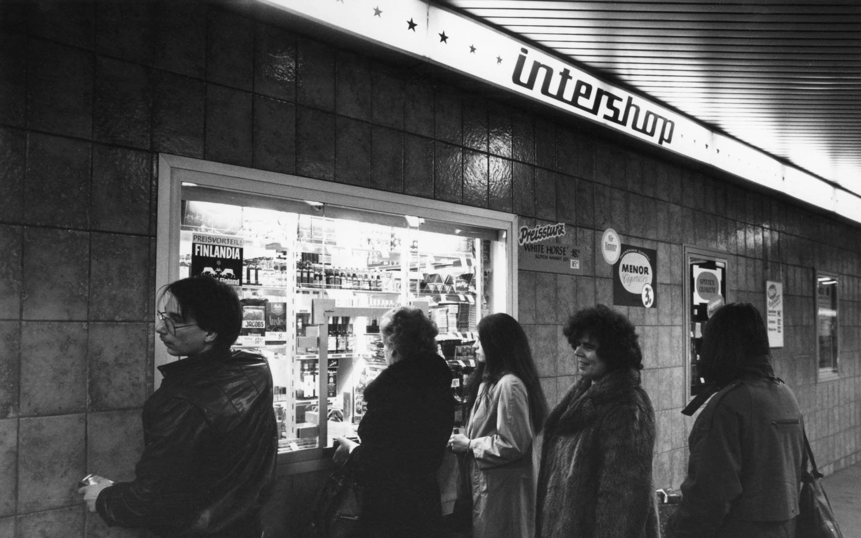 Intershop in Friedrichstrasse in East Berlin.