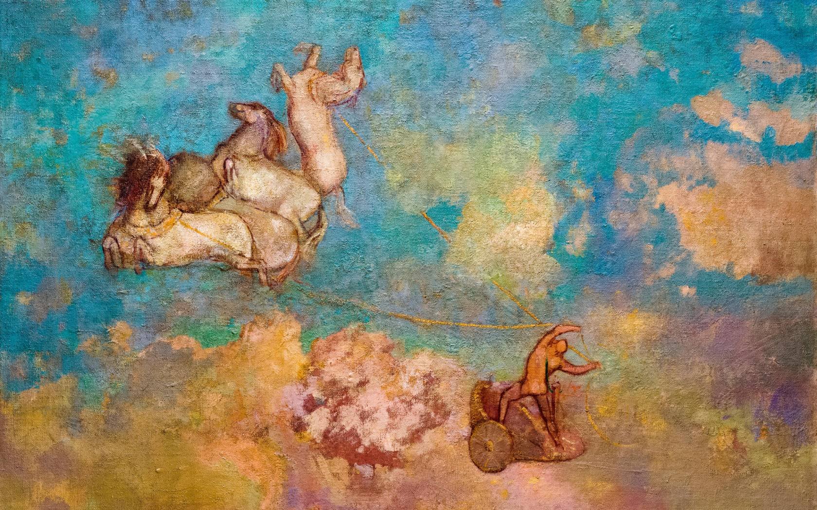 The Chariot of Apollo by Odilon Redon (1840-1916).