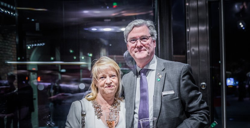En av Europas få sakesamurajer Åke Nordgren med Susanne Lindén. 