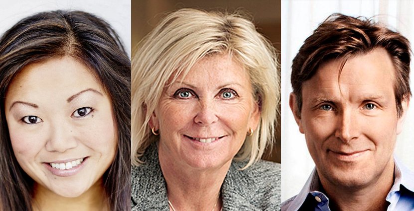 Vox Hotels vd och ägare Anne Sandstjärna, Visitas vd Eva Östling och stjärnkocken Melker Andersson. 