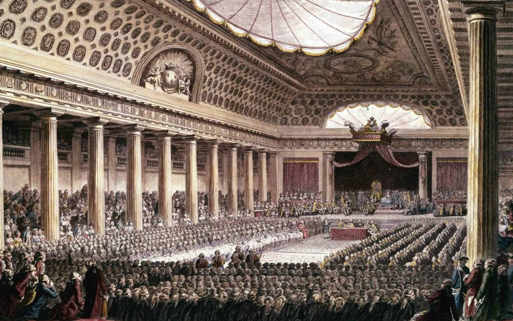 The opening of the Estates General at Versailles, 5 May 1789.