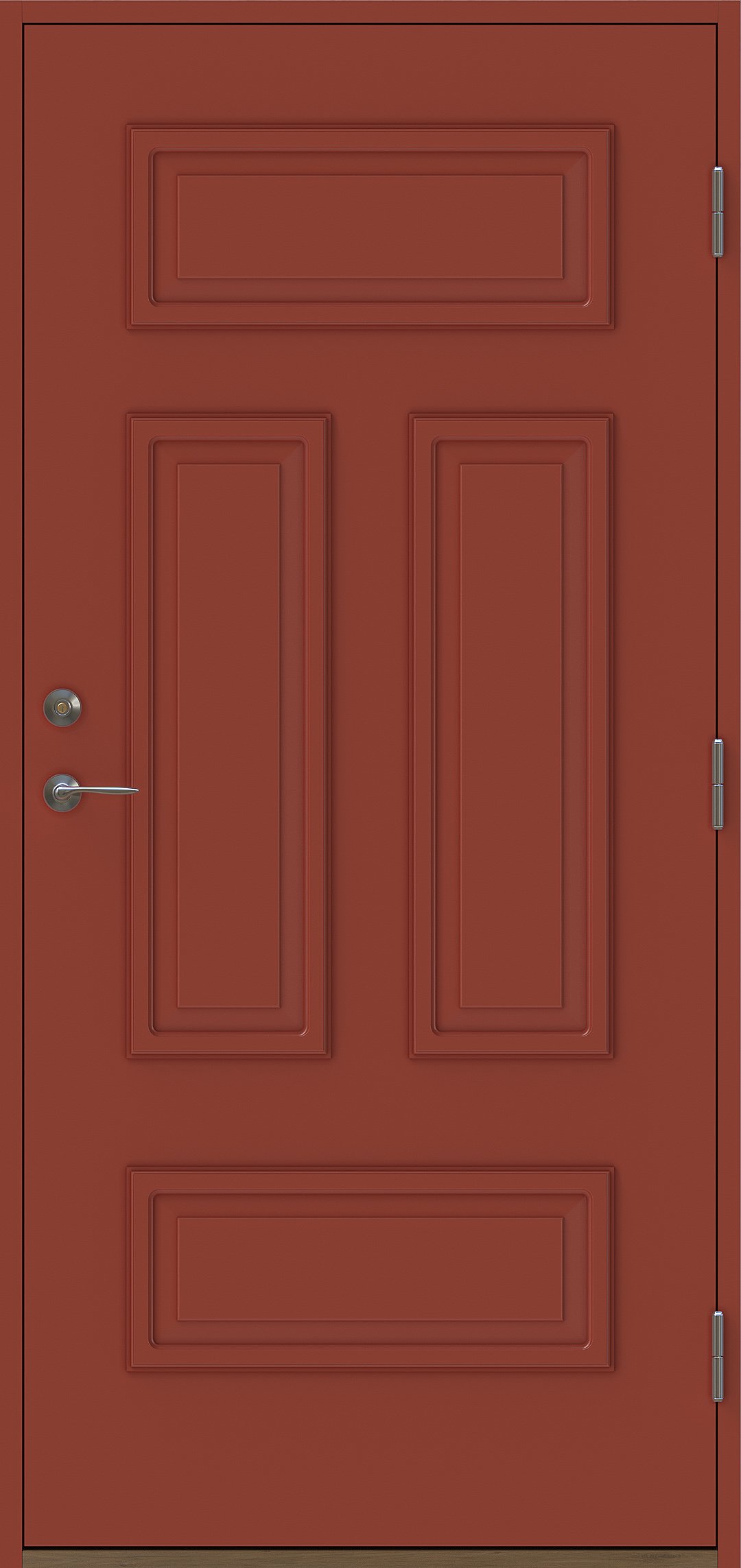 Norrsken dekor utan glas Röd