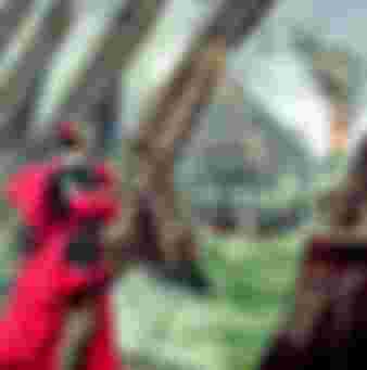 Cardinal Richelieu at the Siege of La Rochelle.