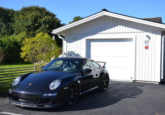 All white storage for this Porsche