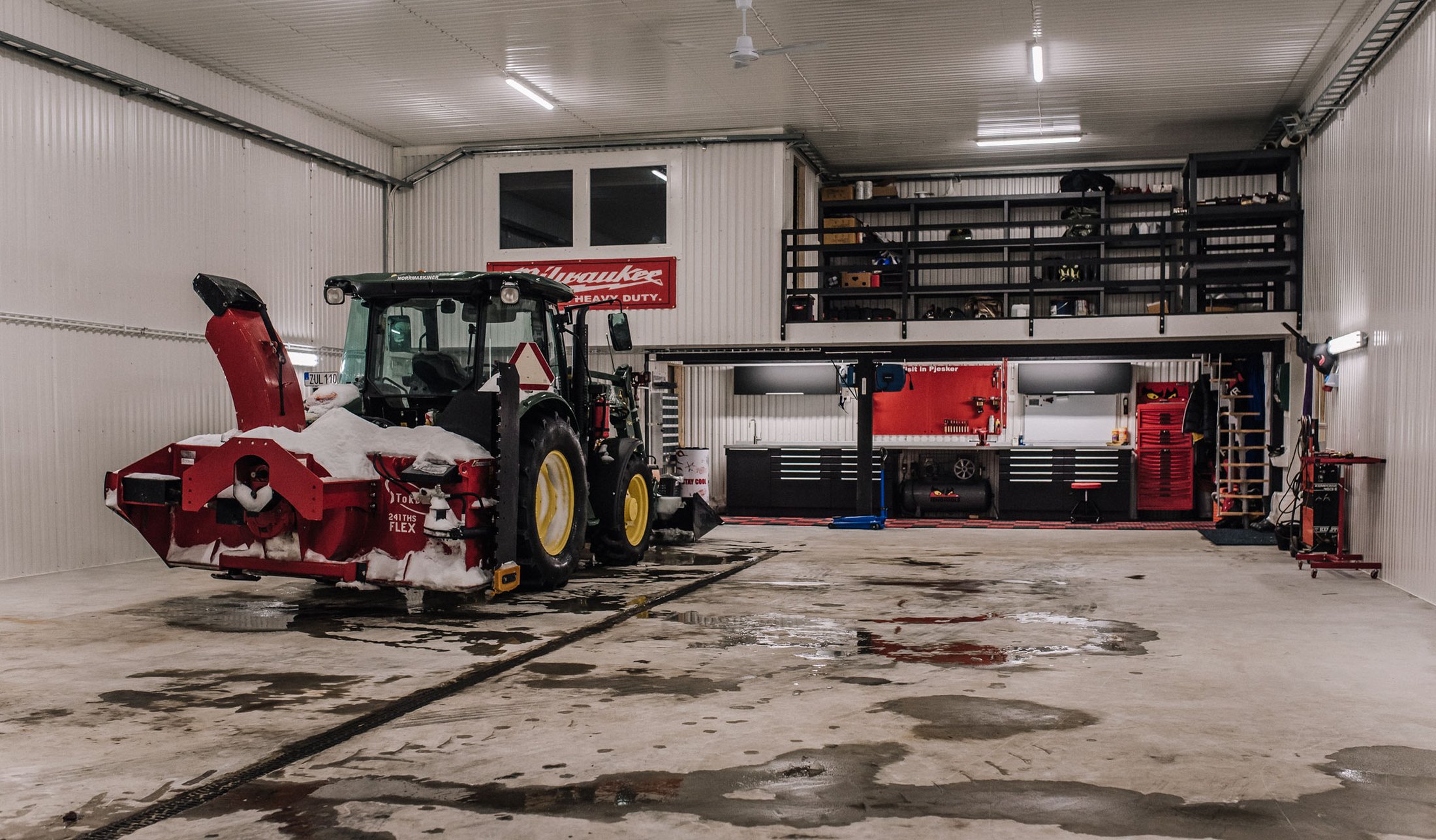 Maskinhall med järnvitriol