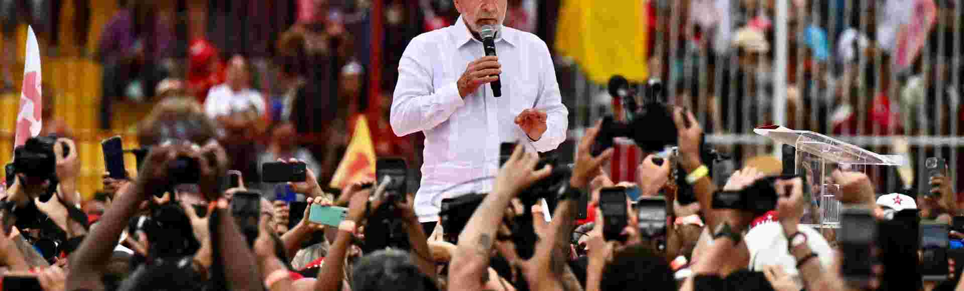 Brazilian President Luiz Inacio Lula da Silva, presidential candidate of Brazil's ruling Workers' Party, speaks during a campaign rally in Rio de Janeiro, Brazil. Credit: Xinhua