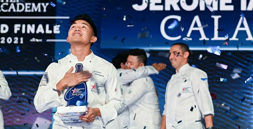 Kocken Jerome Ianmark Calayag från Portal är årets vinnaren i San Pellegrino Young Chef Academy Competition. Foto: Pressbild