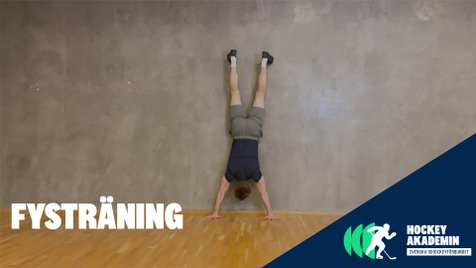 Fysövning: Wall walk