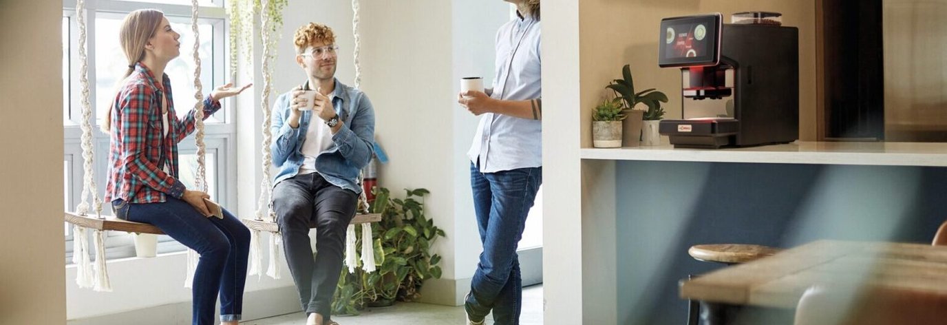 kaffemaskin på jobbet