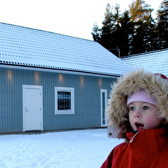 Big shed with one access door for oversized storage