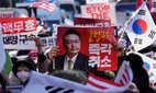 Supporters of impeached former South Korean President Yoon Suk Yeol at a rally in Seoul. Credit: Associated Press