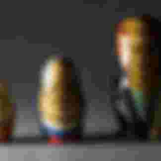 Nesting Russian dolls showing former leaders.