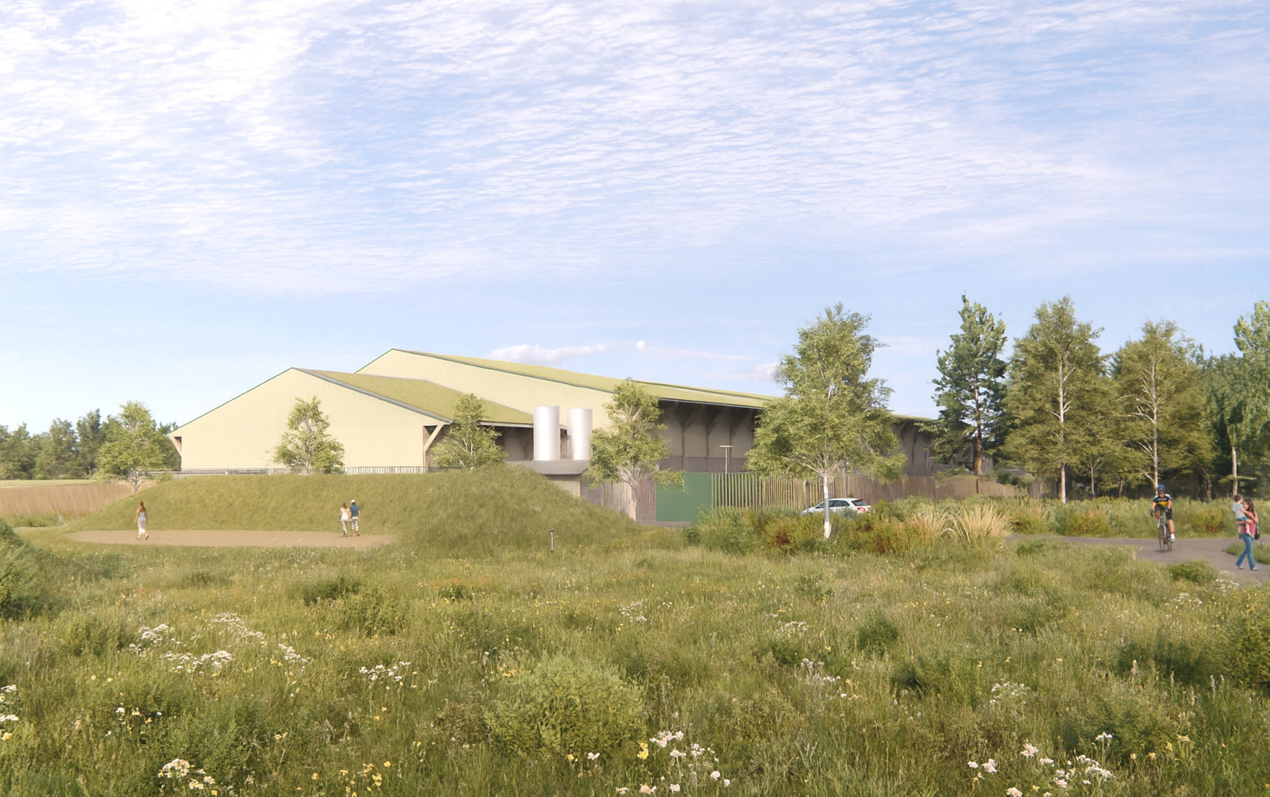 Visionskiss nya vattenverket. Framtida utveckling 1.