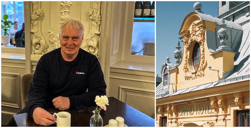 Lars Larsson, stamgäst på Elite Grand Hotel i Gävle 
