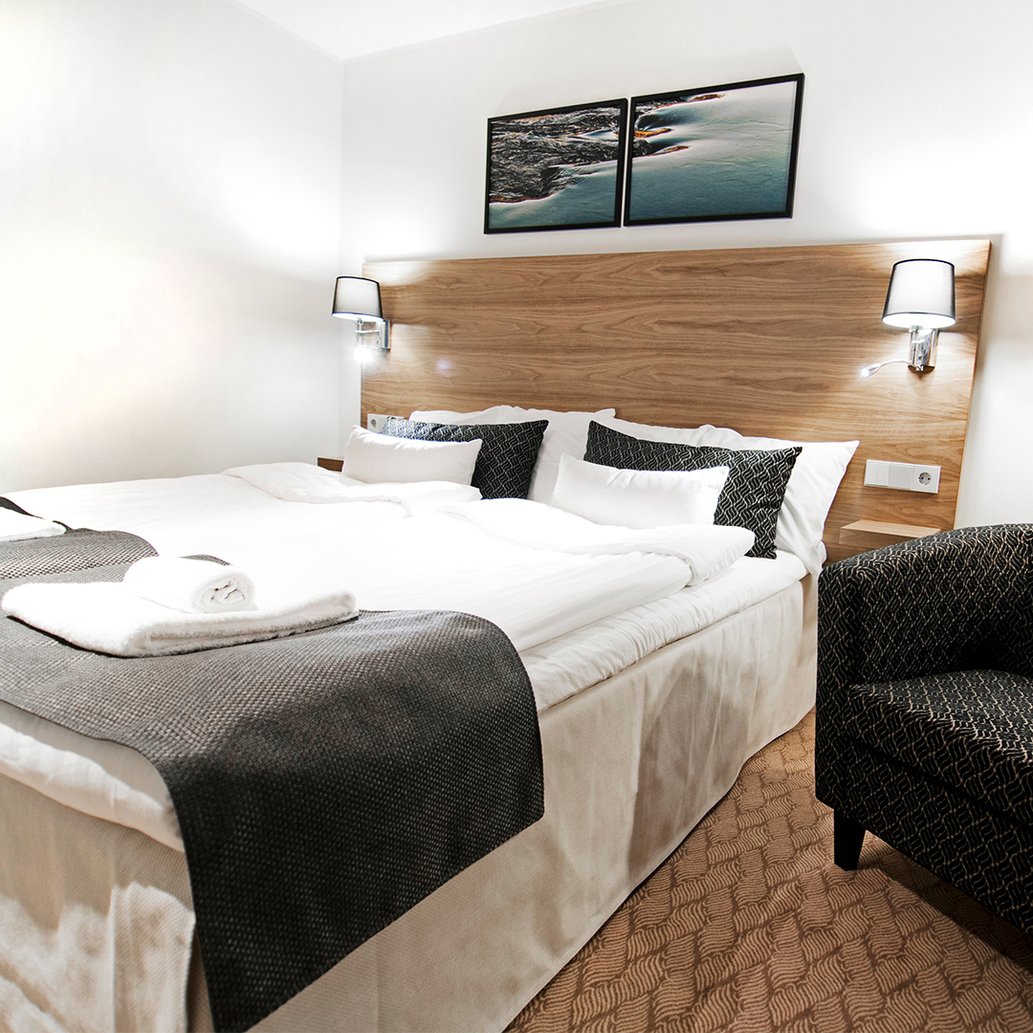 ett dubbelrum p&aring; Hotell Fj&auml;llet