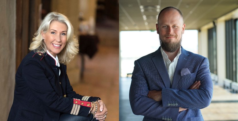 Fia Westerberg, vd för Service Academy Scandinavia och<br />
Per Keller, programansvarig och vd för Clarion Hotel Sundsvall. 