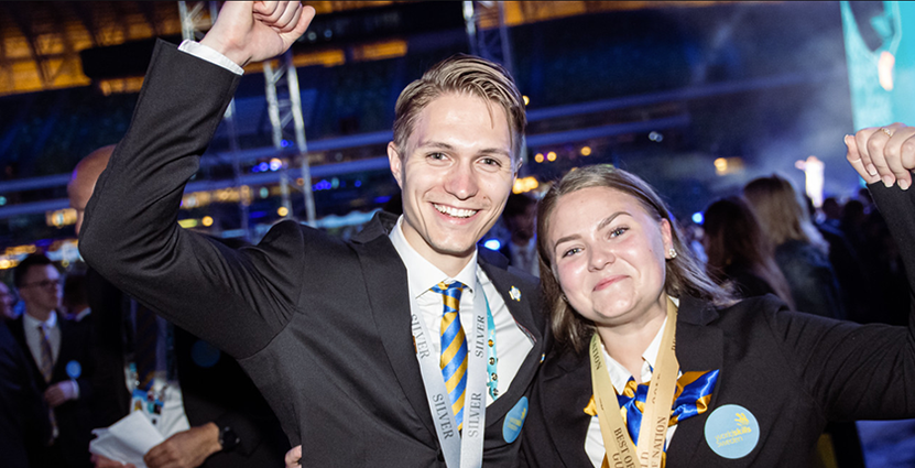 Love Dahl och Evelina Fäldt Foto: WorldSkills Sweden