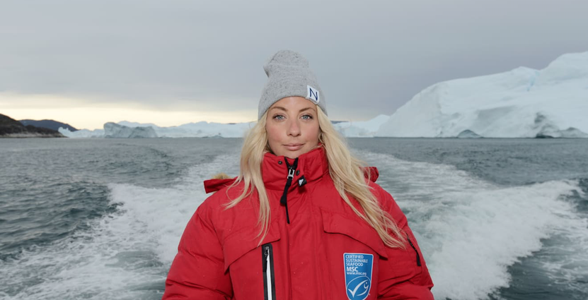 På en resa med MSC till Grönland fick Frida Ronge lära sig mer om hållbart fiske.  Foto: MSC