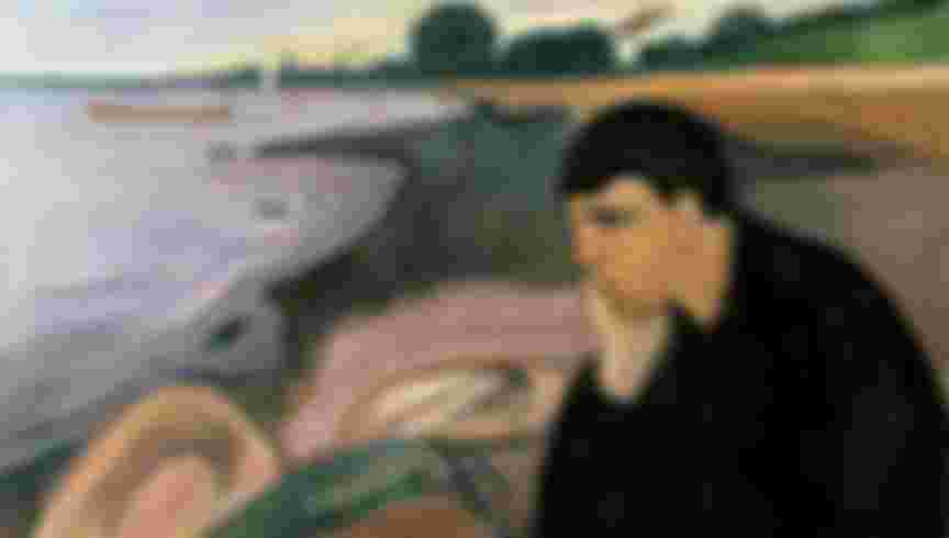 'Melancholy', 1894-1895 by Edvard Munch. He played a leading role in German expressionism. Credit: Universal History Archive via Getty