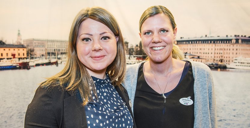 Junibackens Sara Andersson, försäljningsansvarig fest och utland, och Mikaela Du Rietz, Hovmästare.  