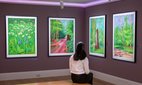 The Arrival of Spring in Woldgate, East Yorkshire in 2011 by David Hockney during a press preview for Sotheby. Credit: ZUMA Press, Inc.