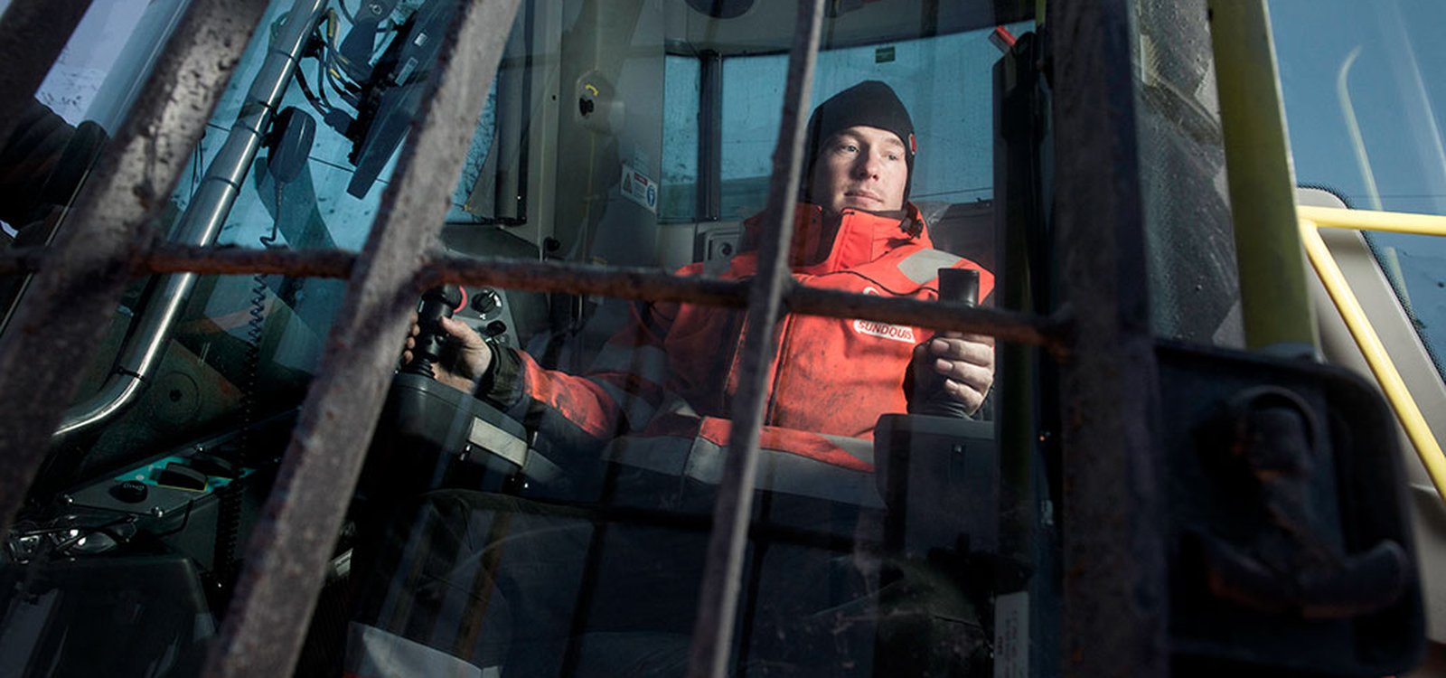 The majority of the employees at the mine are locals, including operator Lars Even.