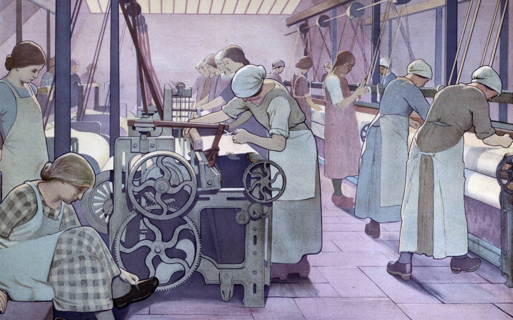 One of a series of three posters showing British industries served by LMS.