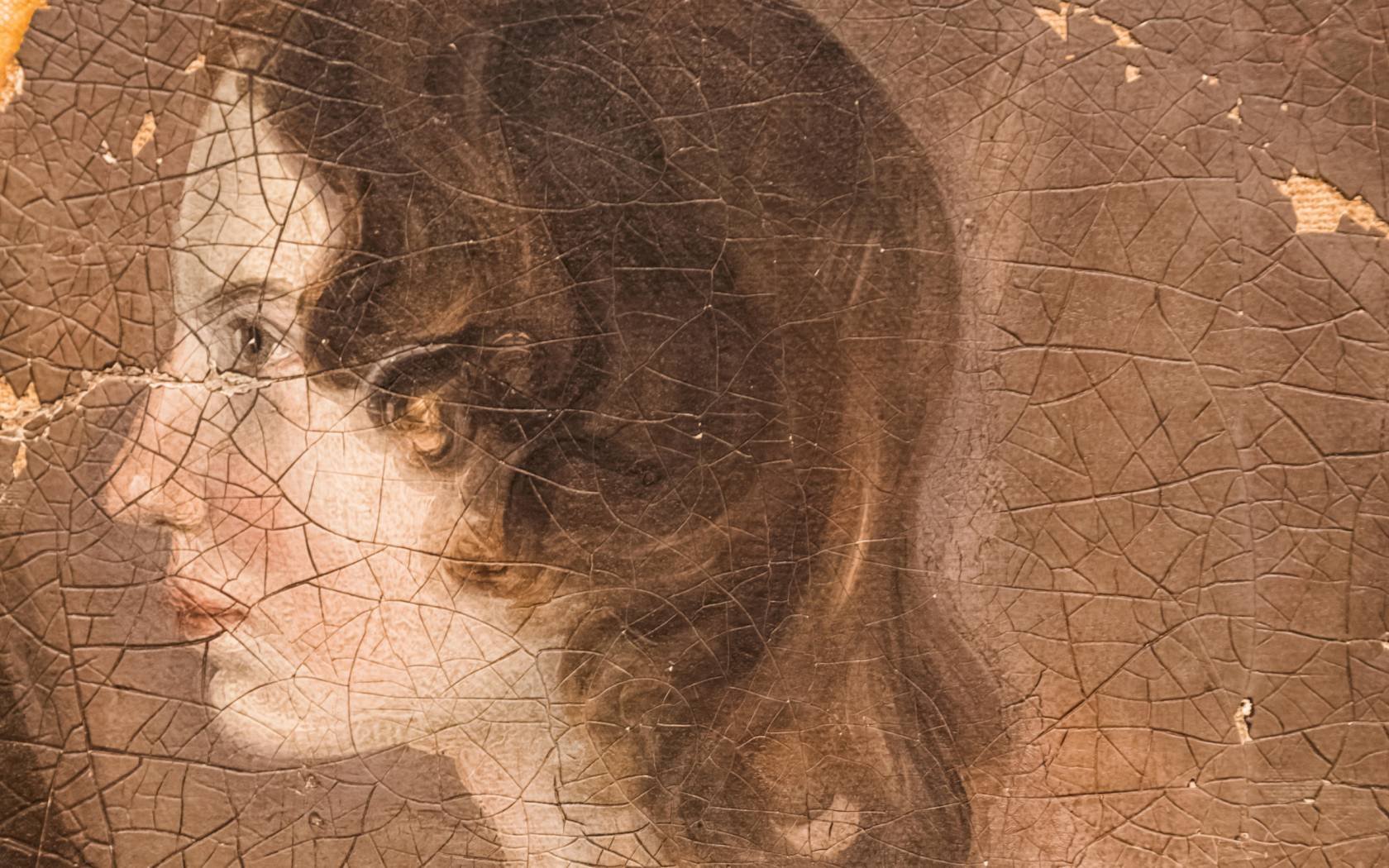 A portrait of Emily Brontë.