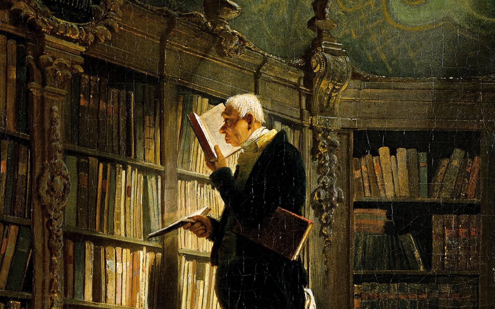Carl Spitzweg's 'The Bookworm'.