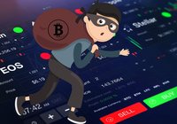 A gang of masked thieves broke into a crypto exchange