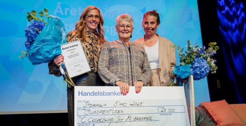 Caroline Cederblad, Maud Olofsson och Madeleine Brehmer  FOTO: Visita