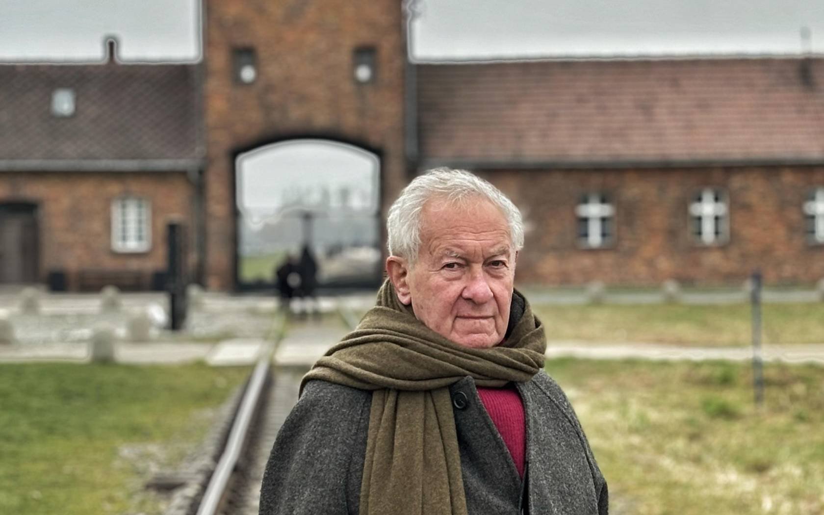 Simon Schama at Auschwitz-Birkenau.