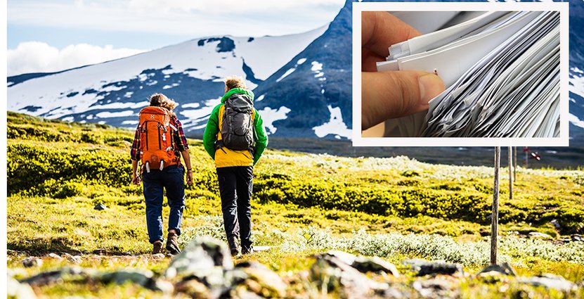 STF genomförde en namninsamling för att uppmärksamma<br />
 fjälledernas behov av upprustning. Foto: Anette Andersson
