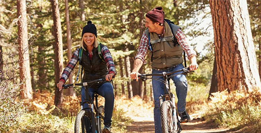 Den största tillväxten inom cykelturism sker inom<br />
 mountainbike, där Sverige har ett unikt utbud. Foto: Colourbox