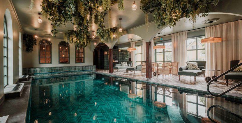 Lejondals ledord för nya spa The Manor House Spa är tagna från engelskan “green, lush & elegant”. Precis som hela hotellet är det inspirerat av den engelska landsbygden. 